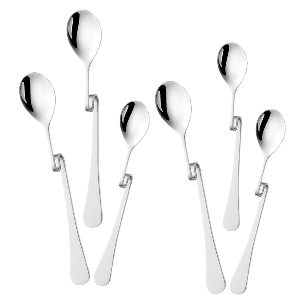 Bar Spoon Twisted - 6Pcs Sendok Kopi Bentuk S dari