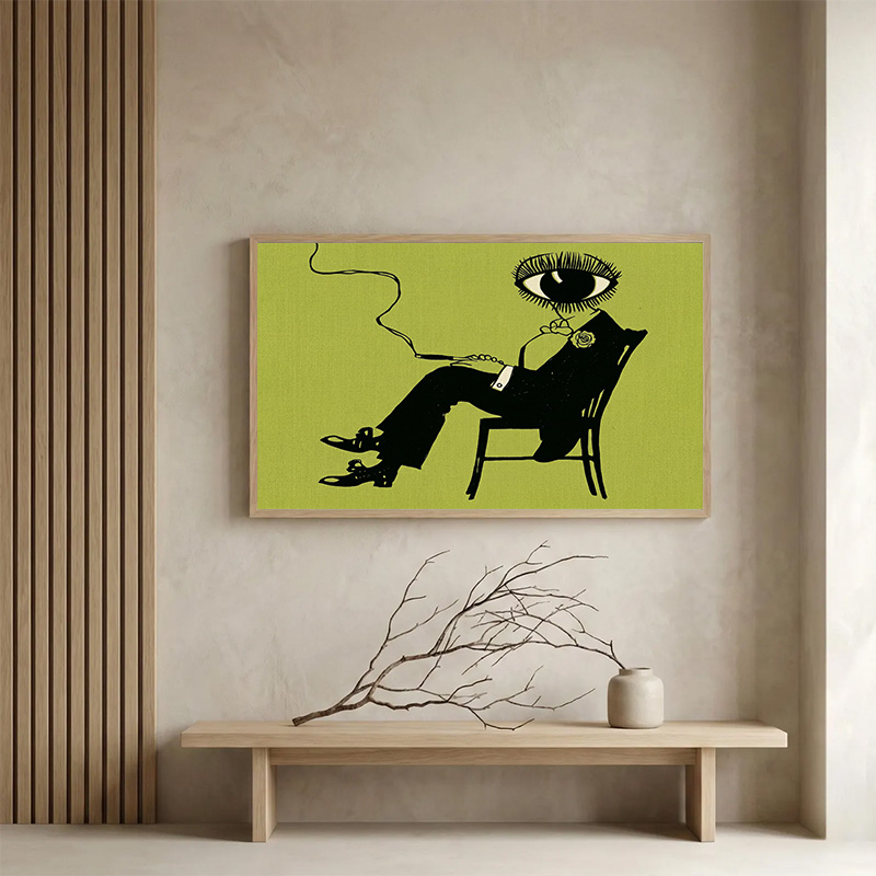 Home Bar Set - Lukisan Dinding Berlian Abstrak Surreal, Lukisan