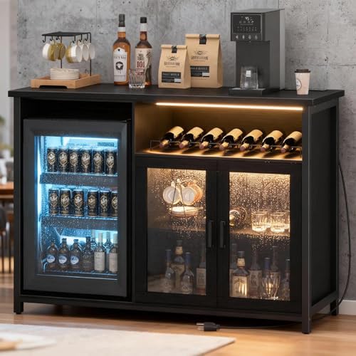 Home Bar Setup - Lemari Bar Anggur dengan Ruang Kulkas