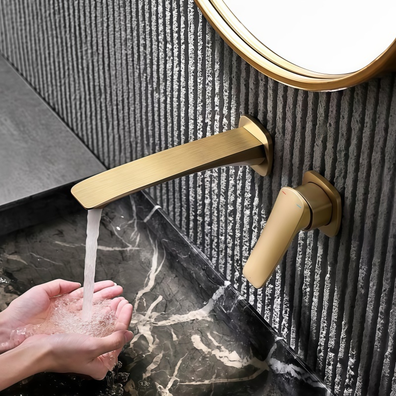 Home Bar Sink - Keran Kamar Mandi Tersembunyi Berlapis Emas,