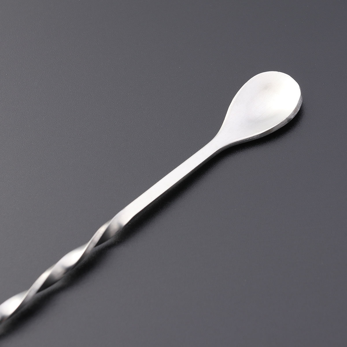 Bar Spoon Twisted - Sendok Pemutar Stainless Steel, Garpu Pencampur,