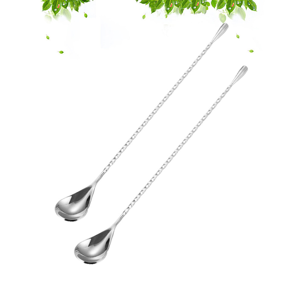 Bar Spoon Twisted - 1Pcs Sendok Koktail Gagang Panjang Stainless