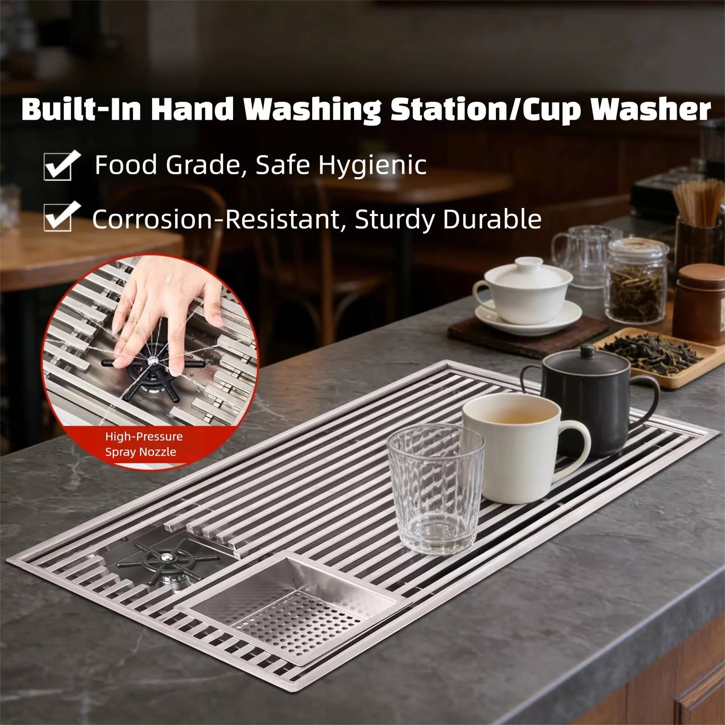 Nampan Teh Modern dengan Siste - Home Bar And Counter ulasan dan harga
