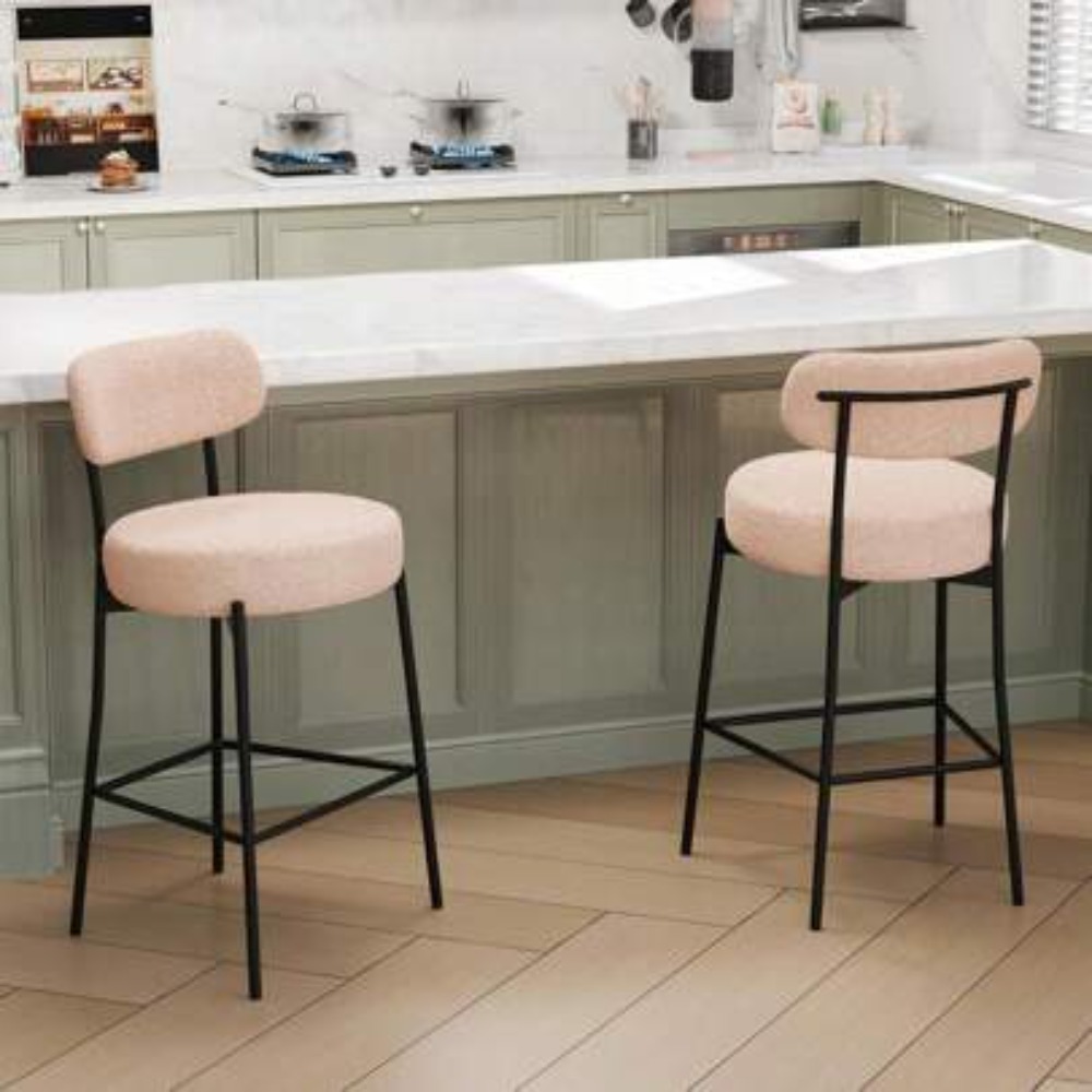 Set Kursi Bar Warna Beige (2 b - Home Bar Set ulasan dan harga