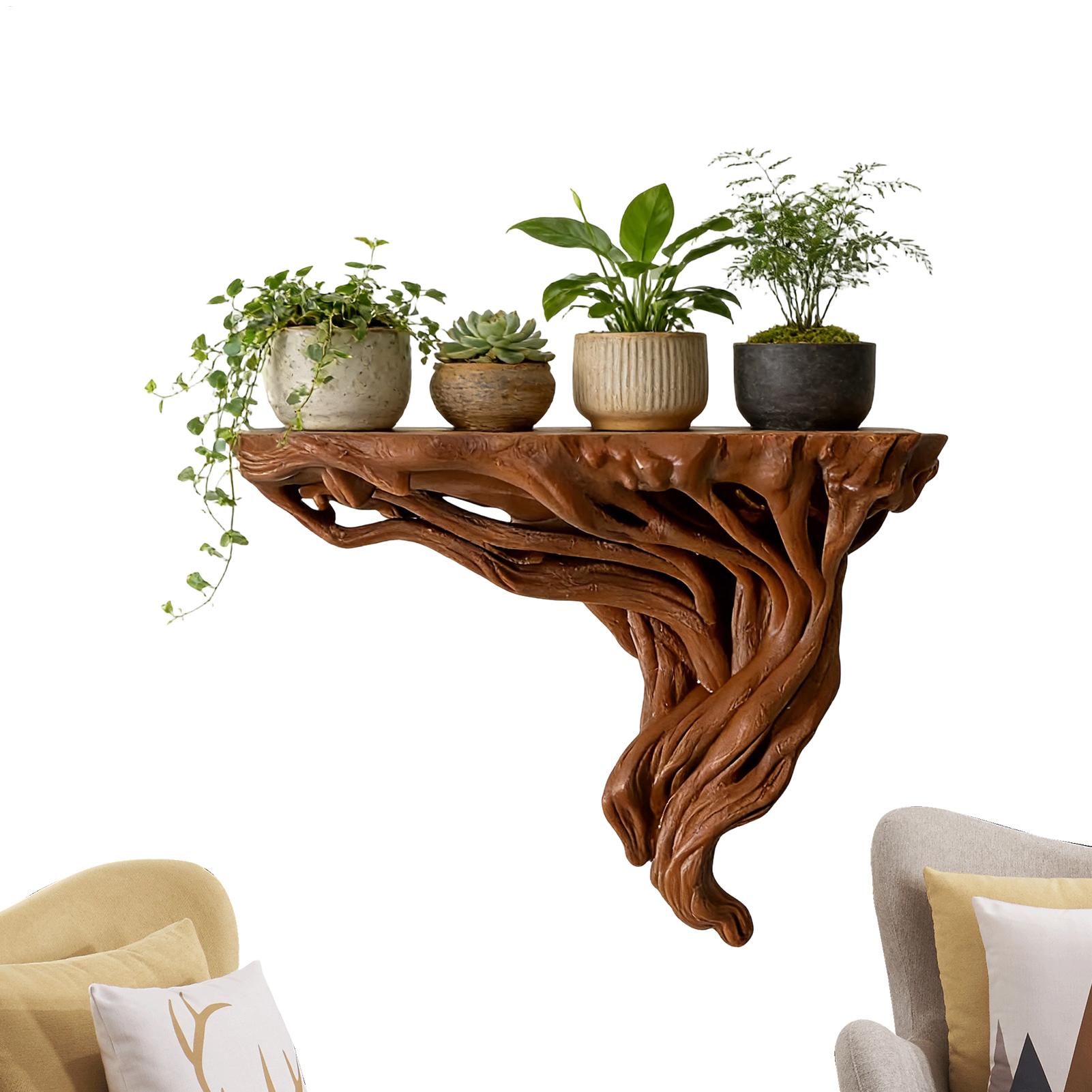 Rak Dinding Berbentuk Akar Poh - Home Bar Shelf ulasan dan harga