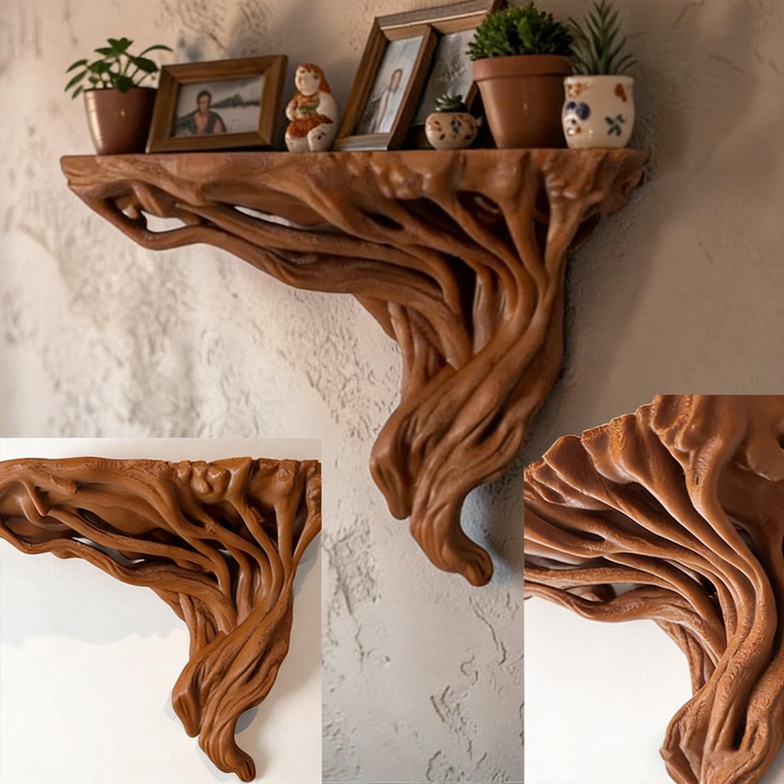 Rak Dinding Berbentuk Akar Poh - Home Bar Shelf ulasan dan harga