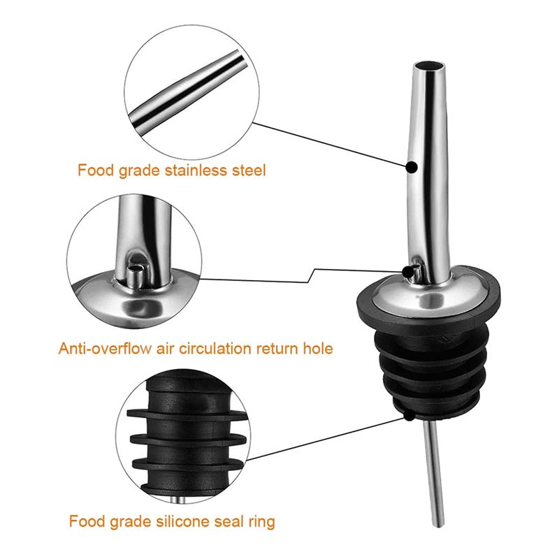 A25F-18Pc Corong Tuang Stainle - Speed Pourer Cap ulasan dan harga