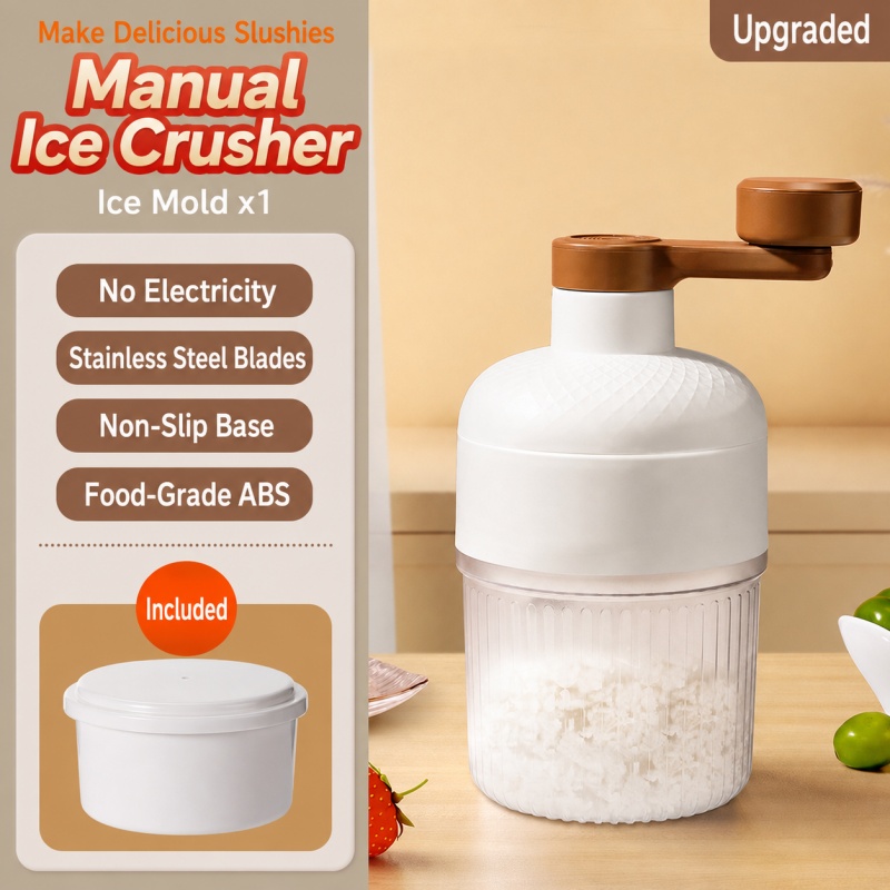 Penghancur Es Manual Portabel  - Home Barber ulasan dan harga