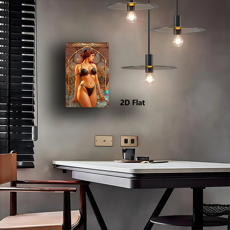 Papan Logam Datar 2D, Dekorasi - Home Bar And Kitchen ulasan dan harga