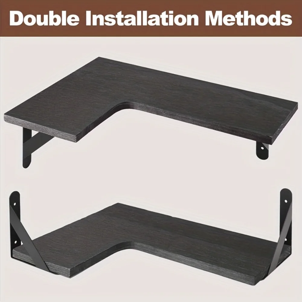 Rak Dinding Kayu Alami Motif S - Home Bar Shelf ulasan dan harga
