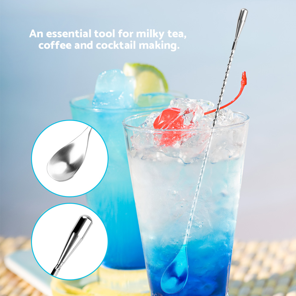 Sendok Pengaduk Panjang Stainl - Bar Spoon Twisted ulasan dan harga