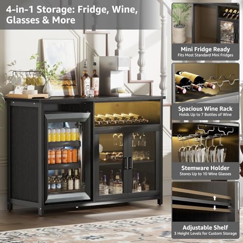 Lemari Bar Anggur dengan Ruang - Home Bar Setup ulasan dan harga