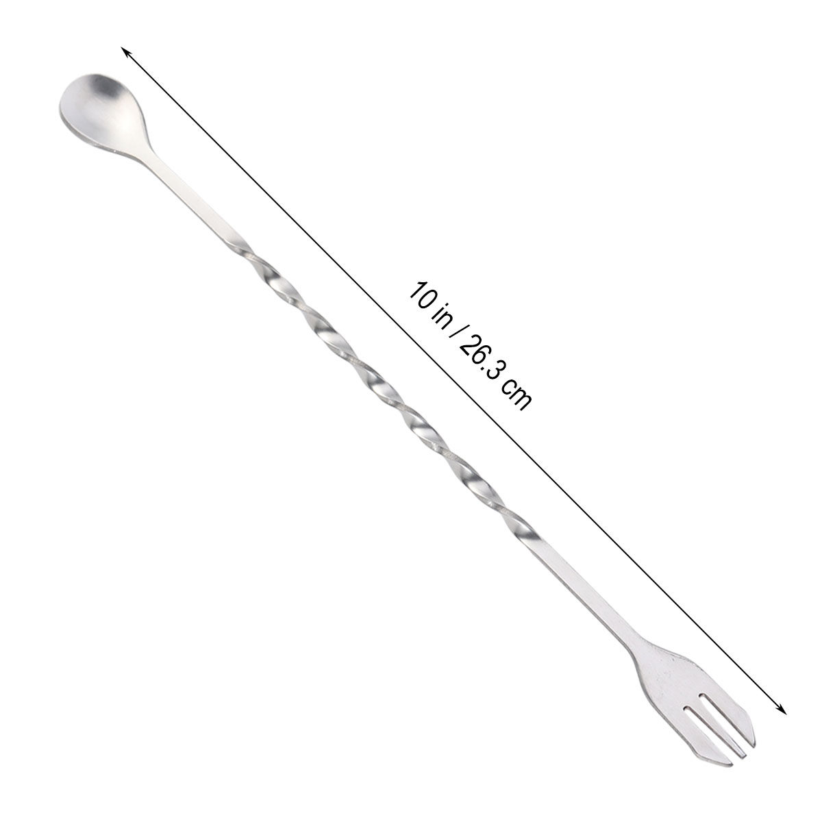 Sendok Koktail Garpu Pencampur - Bar Spoon Twisted ulasan dan harga