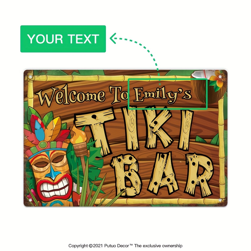 Papan Tanda Bar Tiki Dekorasi  - Home Bar And Kitchen ulasan dan harga