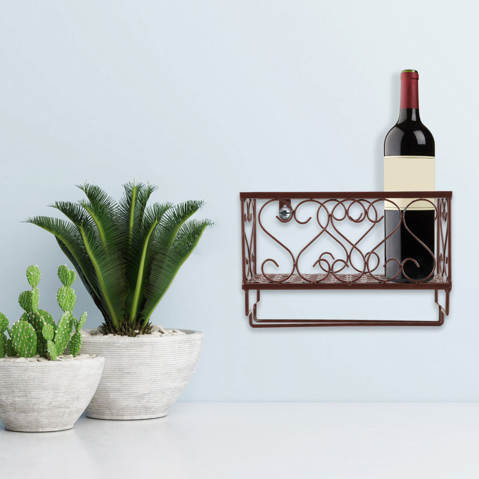 Rak Anggur Dinding Hemat Ruang - Home Bar Shelf ulasan dan harga