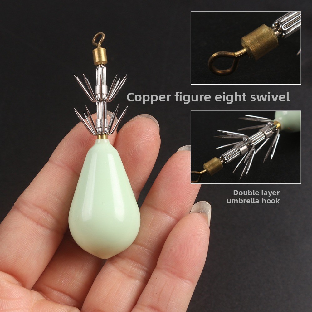 Umpan Cumi-cumi Bercahaya deng - Jigger Double Sided ulasan dan harga
