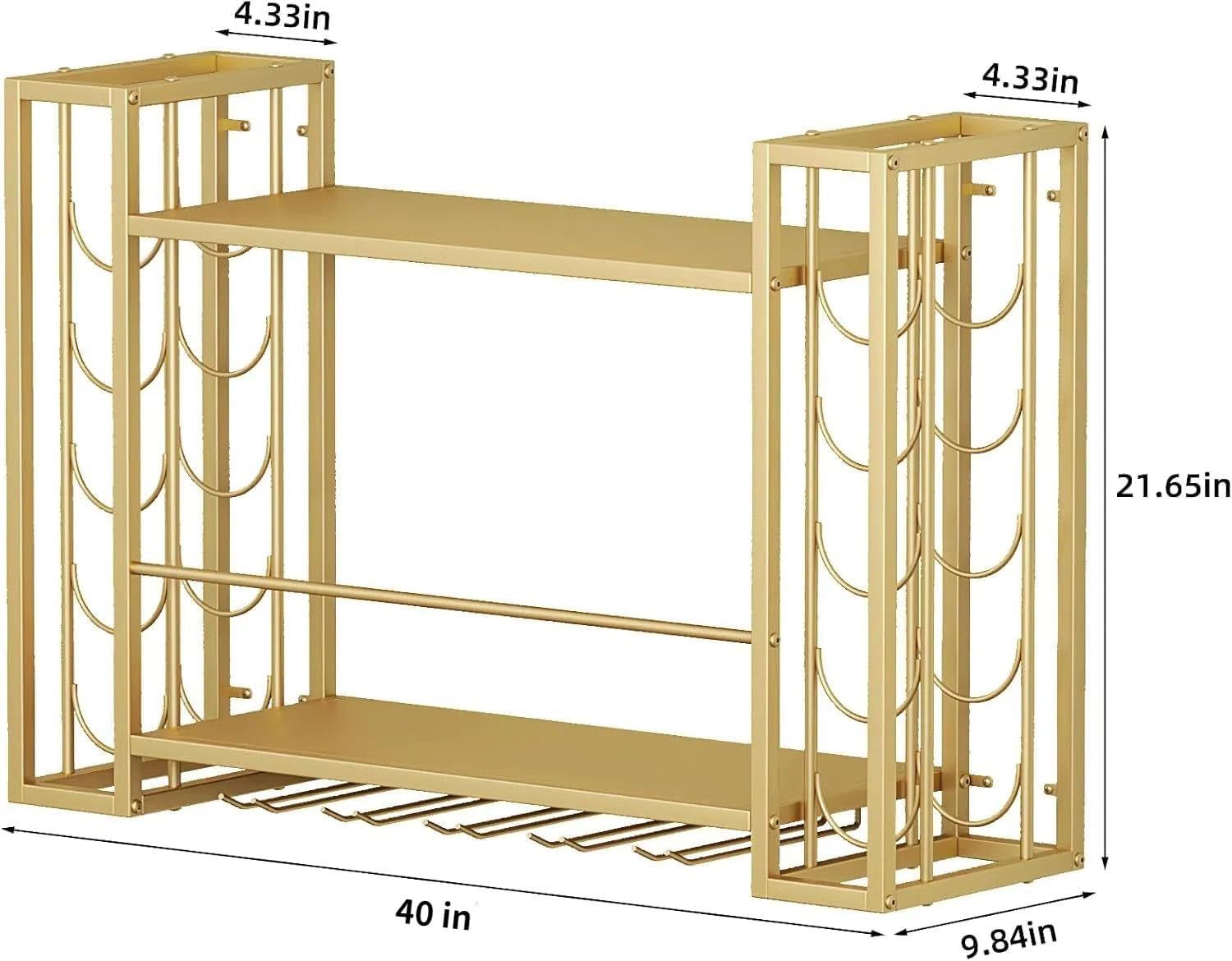 Rak Anggur yang Dipasang di Di - Home Bar Shelf ulasan dan harga