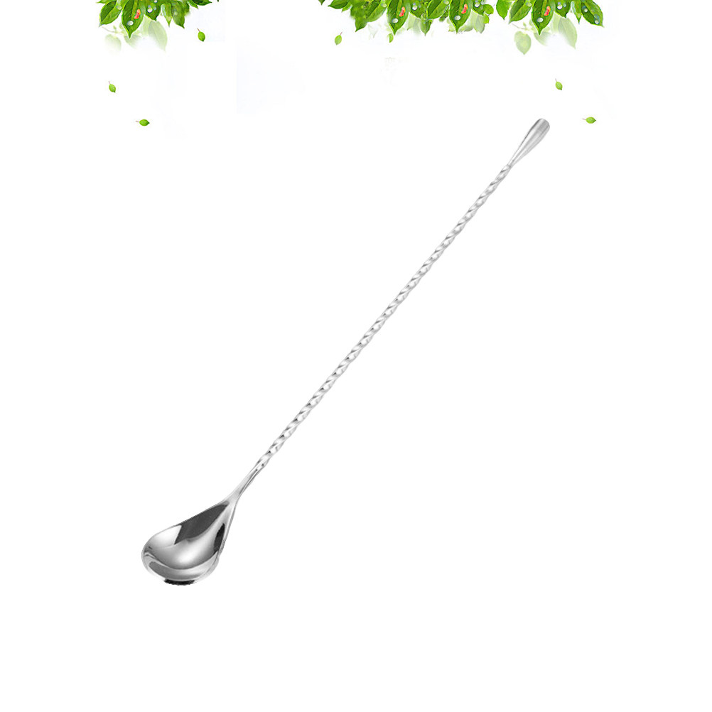 1Pcs Sendok Koktail Gagang Pan - Bar Spoon Twisted ulasan dan harga